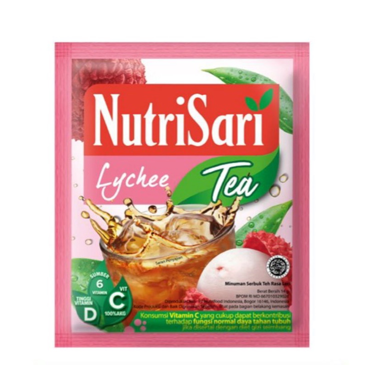 

Nutrisari Lychee Tea - Minuman Buah Vit C 10's