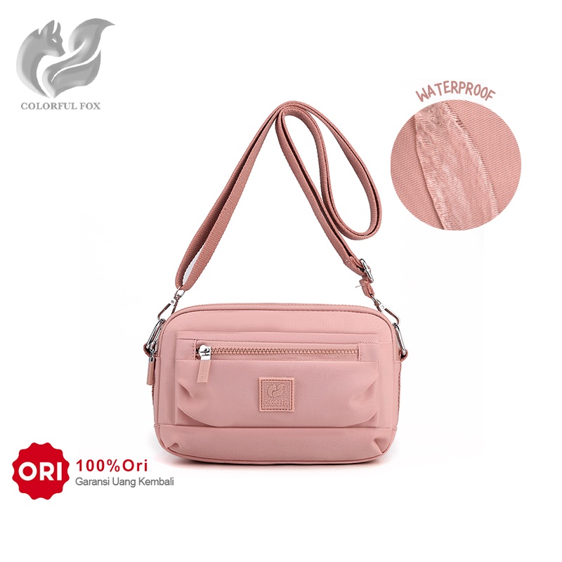 Tas Selempang Wanita COLORFUL FOX 0474 Sling Wanita Shoulder Bag Wanita Tas Anti Air WATCHKITE WKOS