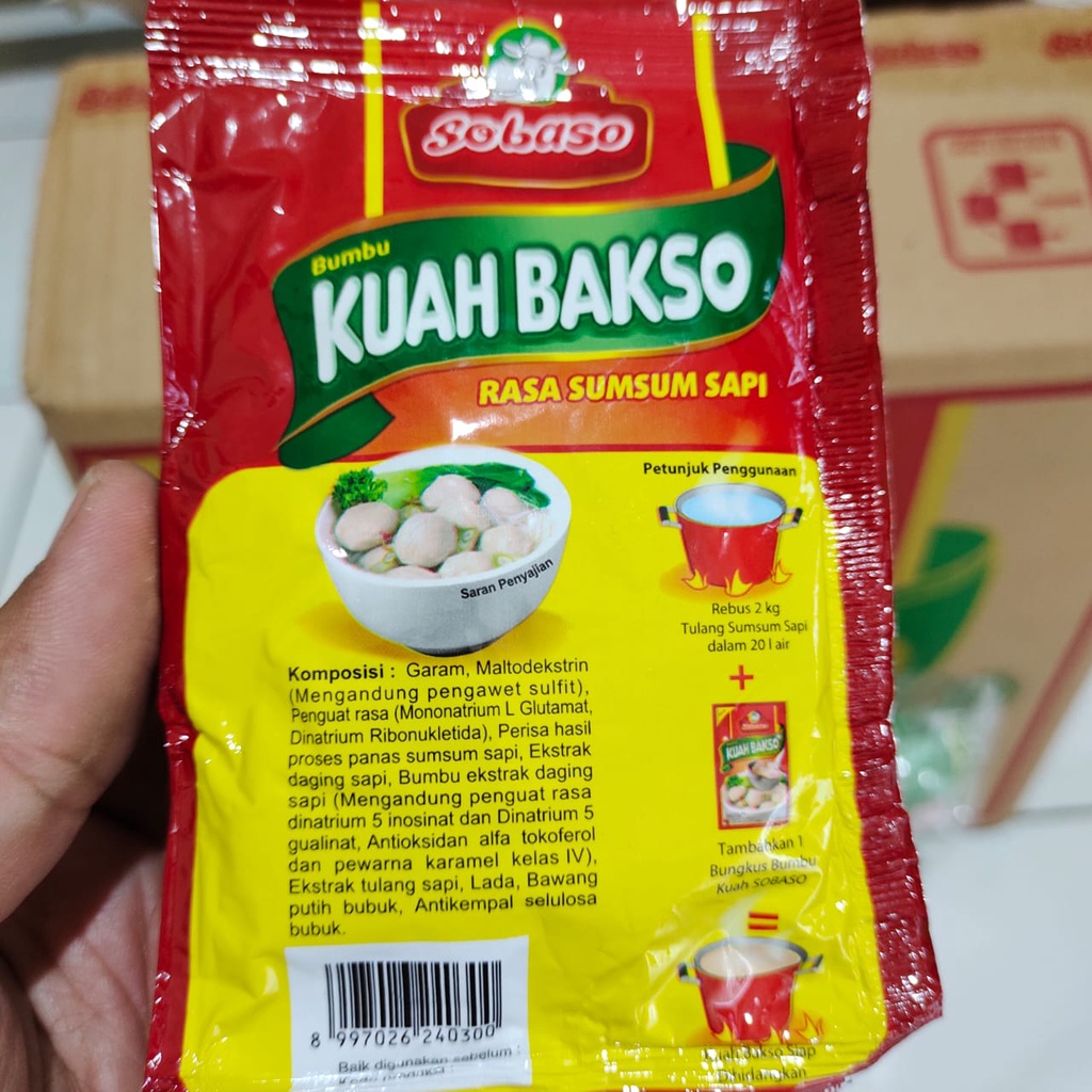 Bumbu Kuah Bakso Sumsum Sapi 65gr (1 Dus)