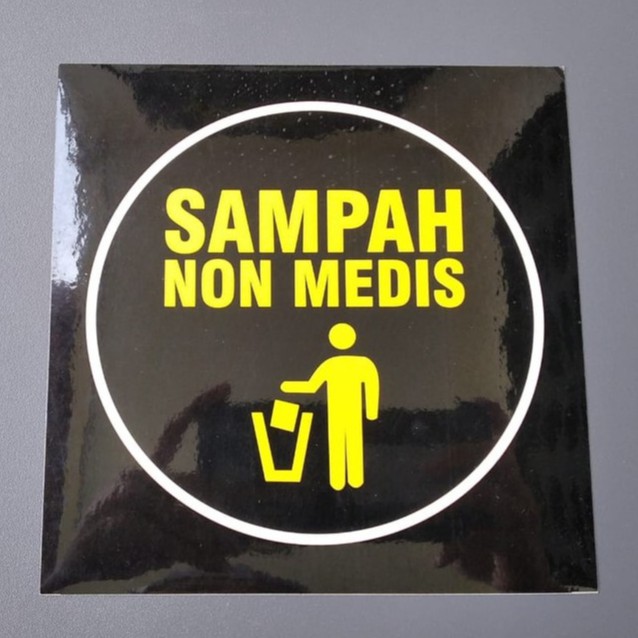 

Sticker Sampah Non Medis | Bahan Vinyl | 16 cm x 16 cm