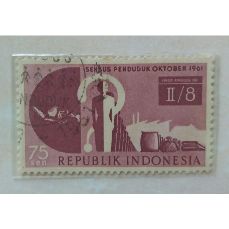 

Perangko Sensus Penduduk Tahun 1961 Single Set Used