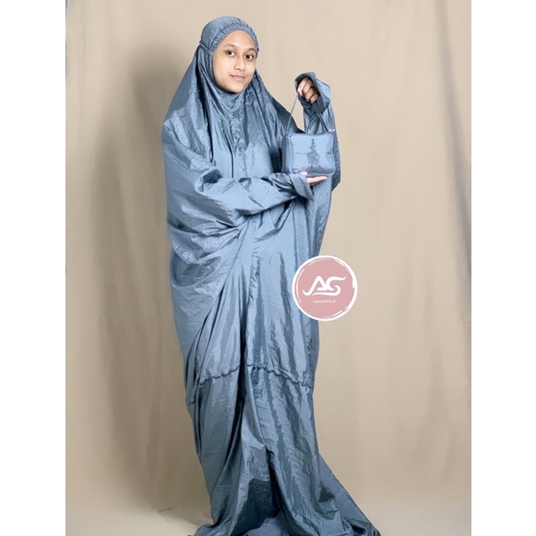 Mukena Terusan Parasut Bordir Dewasa Premium