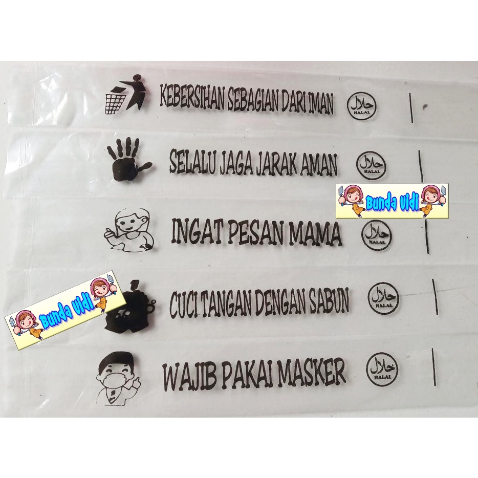 Plastik Es 3x23 Plastik Es Mambo / Plastik Sablon Warna Hitam Tulisan ProKes Lucu Menarik