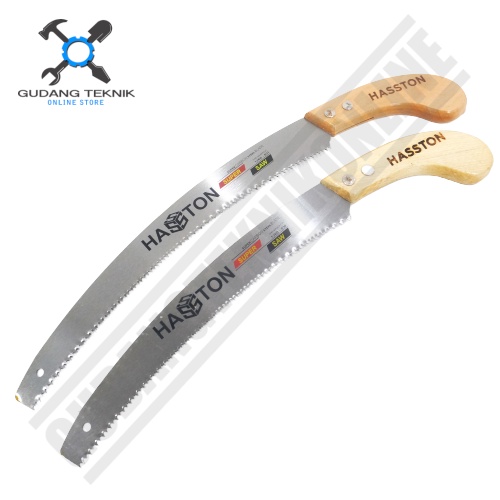 Gergaji Kopi Gagang Kayu 12&quot; HASSTON PROHEX 1260-030 / Gergaji Pruning Lengkung Ranting Dahan 14&quot; 1260-031 12 14 Inch