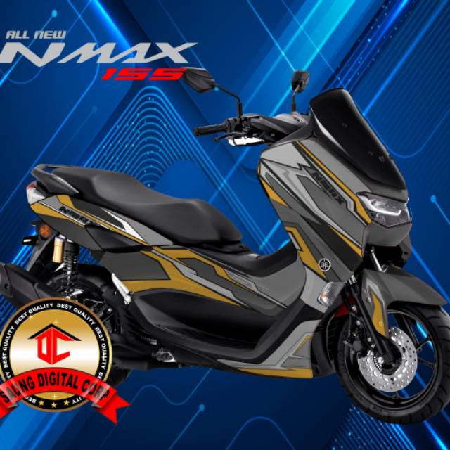 Decal Nmax new 2020 grafis abu gold stiker yamaha nmax kode 213