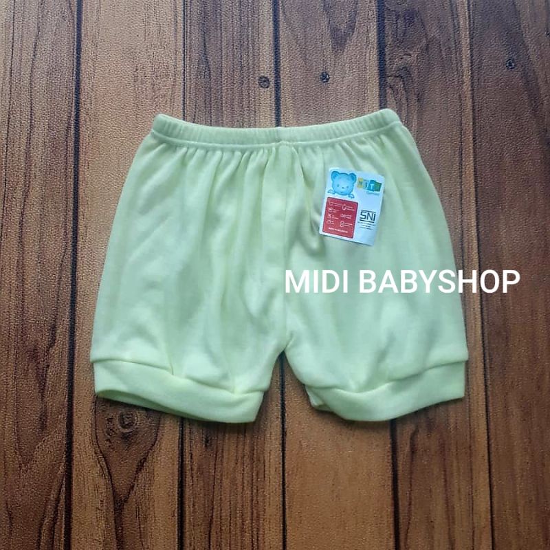 12 pcs Celana Pendek Bayi polos tebal Nita Baby SNI