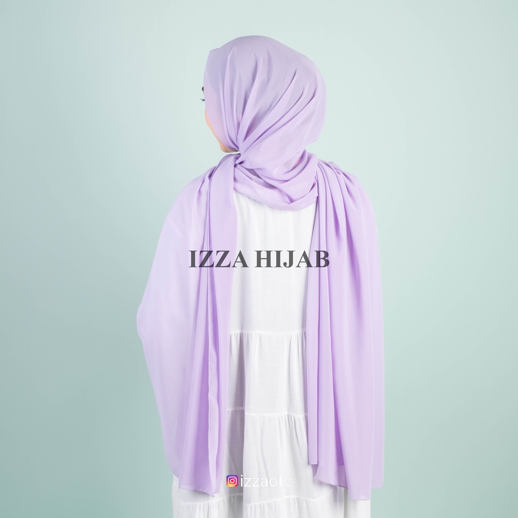 -/+(175cm x 75 cm) JILBAB HIJAB PASHMINA DIAMOND POLOS /PASHMINA SABYAN-Lilac size 175x75