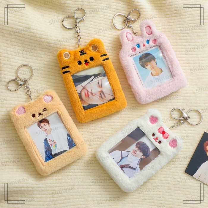 Photocard Holder Boneka Gantungan Kunci PC Card Holder Doll Ganci Bulu