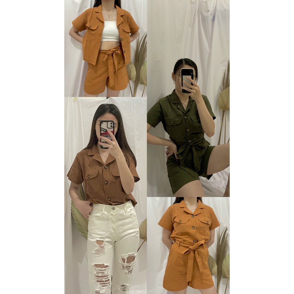 hazel one set/korean one set/setelan santai