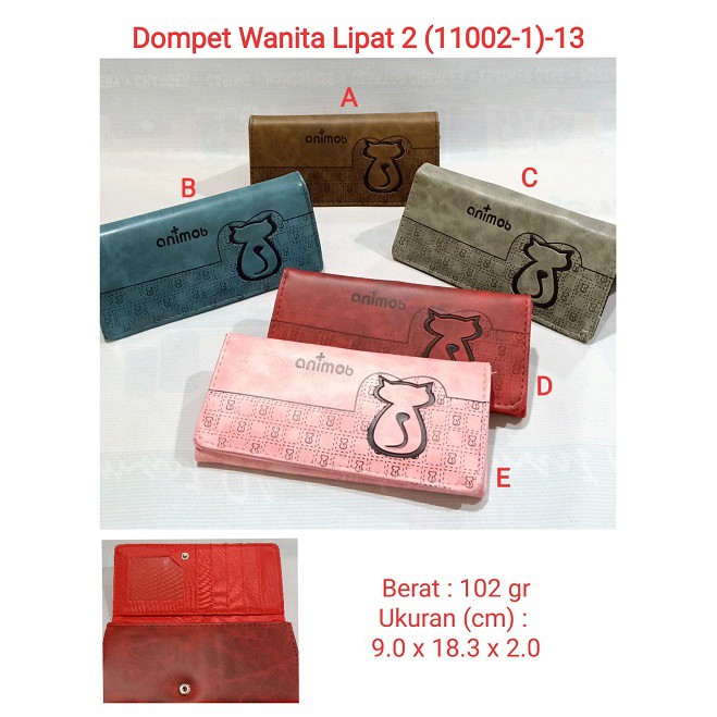 Dompet Wanita Dewasa &amp; Anak2 Lipat 2 ( 11002-1 ) 13 dompet murah