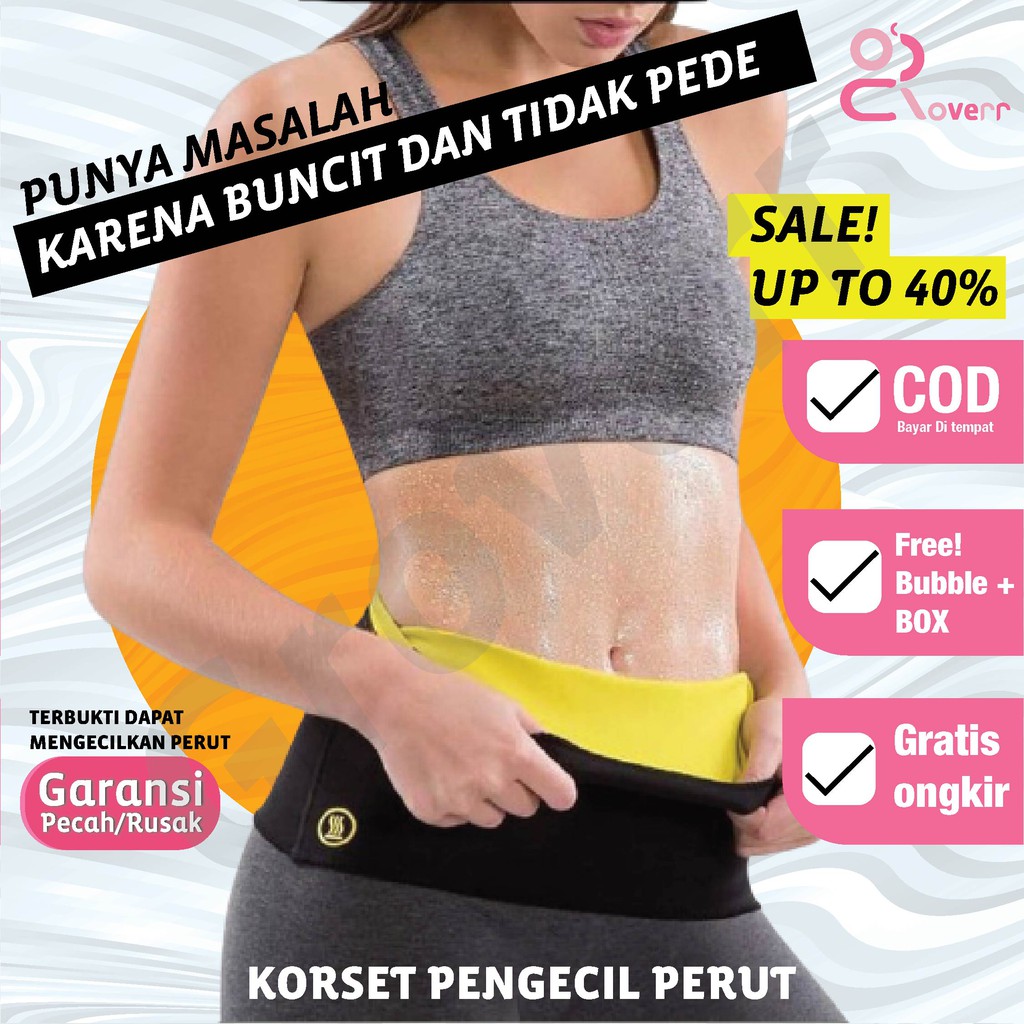 Korset Olahraga Pria Wanita Hot Shapers Waist Neotex Pelangsing Pengecil Perut Pembakar Lemak GW2