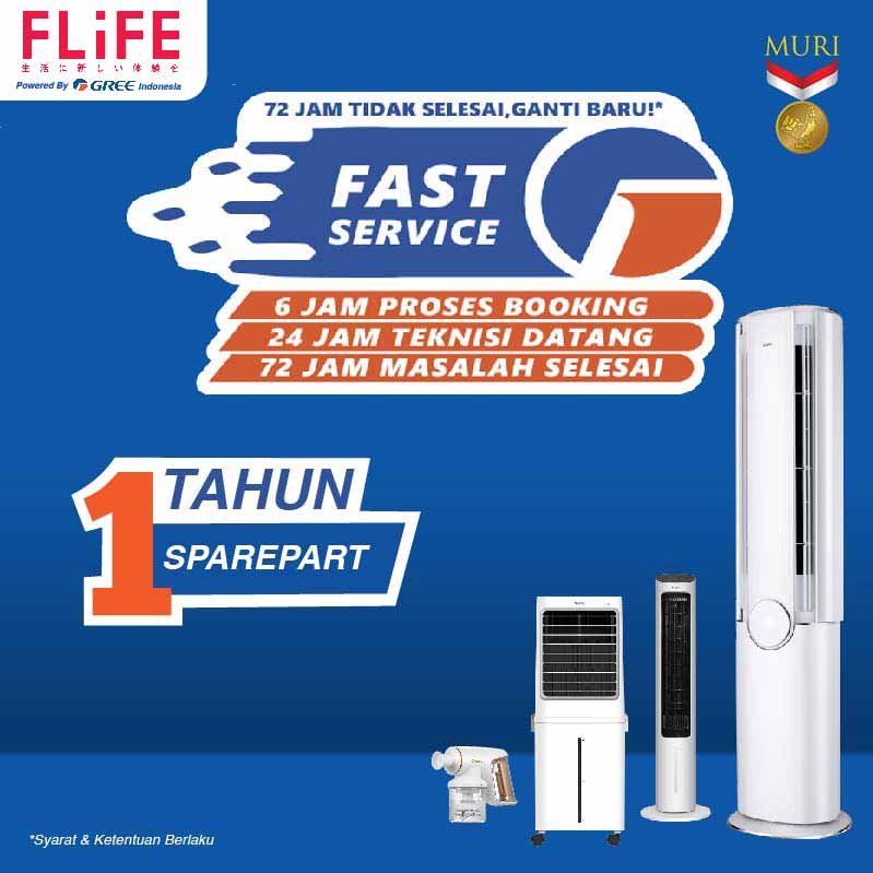 GREE Tower Fan Air Cooler dengan Generator Anion - Humidifier -  Penyejuk - Kapasitas 4 Liter - Model GTA-ACOOL4