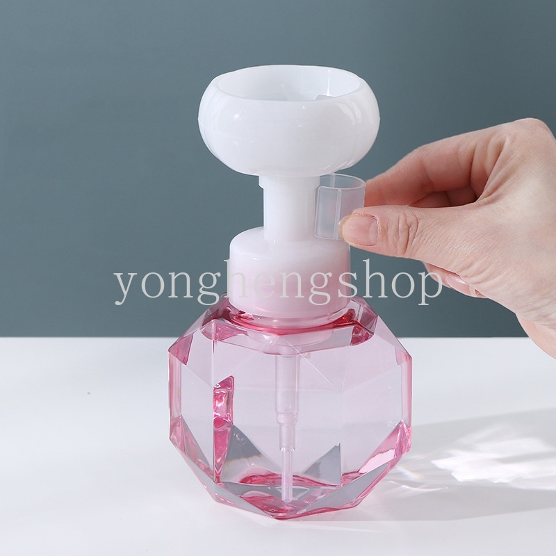 Botol Dispenser Sabun Cair Bentuk Bunga Ukuran 300ml Untuk Kamar Mandi