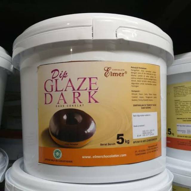 

Repack 250g Glaze Dark Chocolate Elmer/ Glaze coklat/ Filiog coklat / Selai coklat