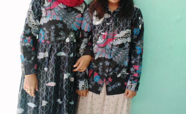 Jumbo Batik Couple Gamis Busui Batik Gamis Syari Terbaru