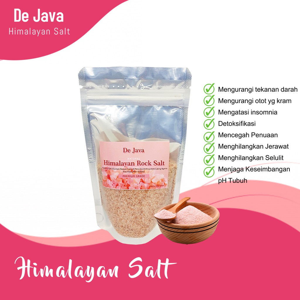 

Natural Himalayan Salt Premium Garam Himalaya Pink Salt 100 gram