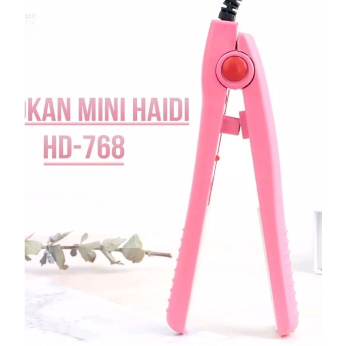 CATOKAN MINI PELURUS RAMBUT PINK