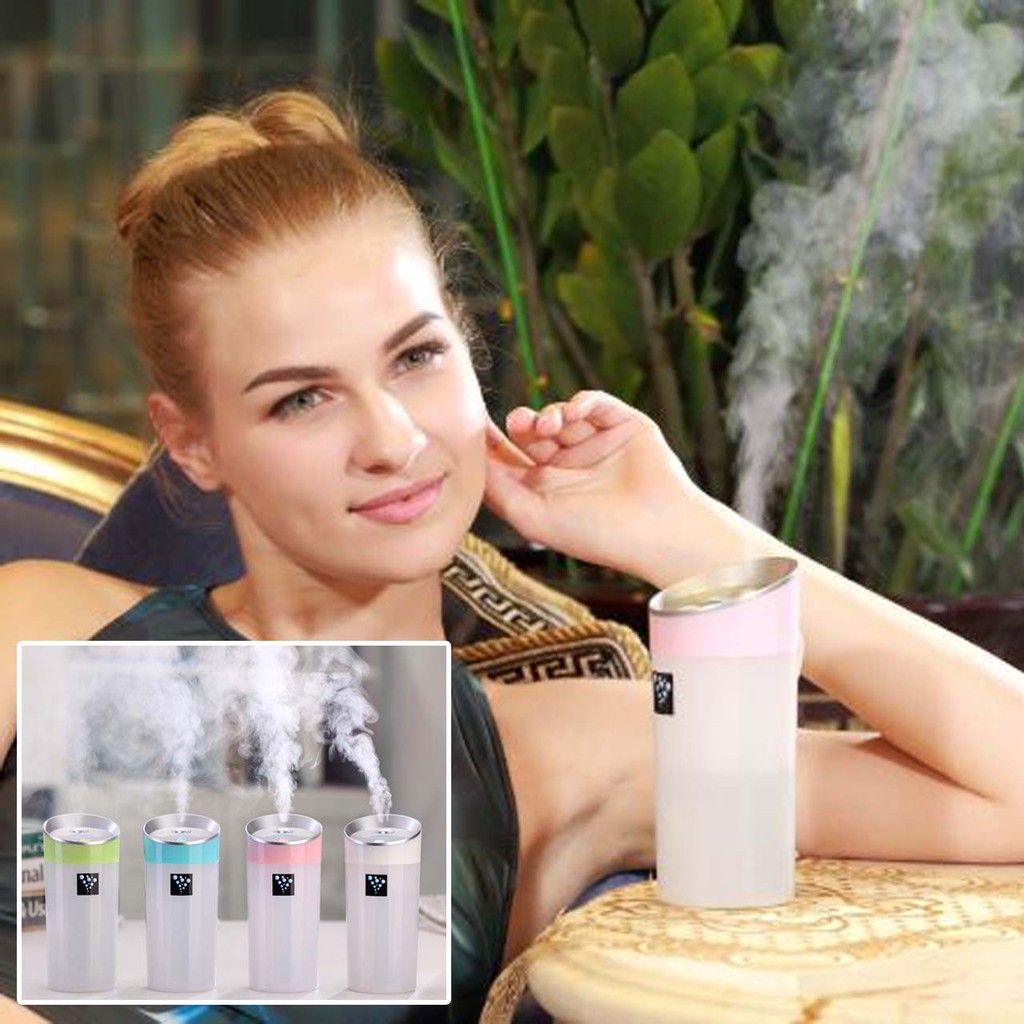 Humidifier 300ML Anion Small-O Moisturizing Instrument  LED Light