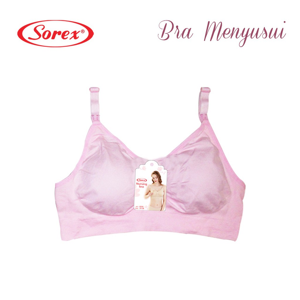 Sorex Bra Menyusui Nursing Bra Kait 3 Setara Cup B Busa Sedang Tanpa kawat seamless nyaman ibu hamil 8200-Dadu