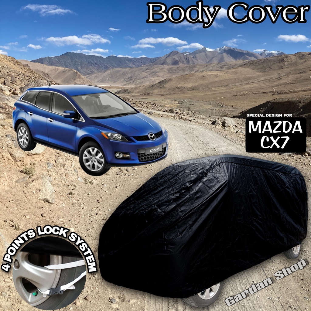 Sarung Mobil MAZDA CX7 Hitam POLOS Body Cover Mazda Cx7 Full Black