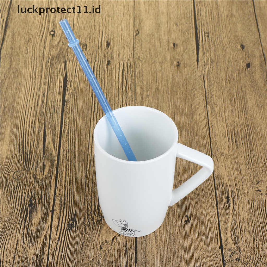 //HG&amp;ID// 25Pcs Reusable Colorful Hard Plastic Stripe Drinking Straw Clean Wedding Party .