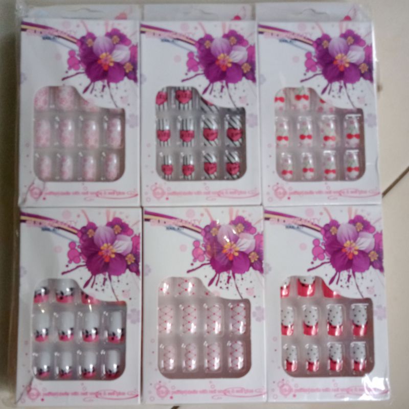 Kuku Palsu Hias isi 12pcs