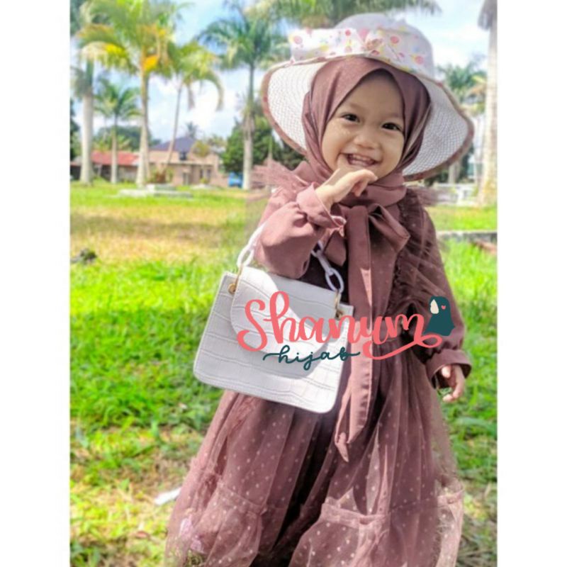 gamis anak/gamis bayi/couple ibu dan anak perempuan/dress anak/gamis pesta/gamis Shireen