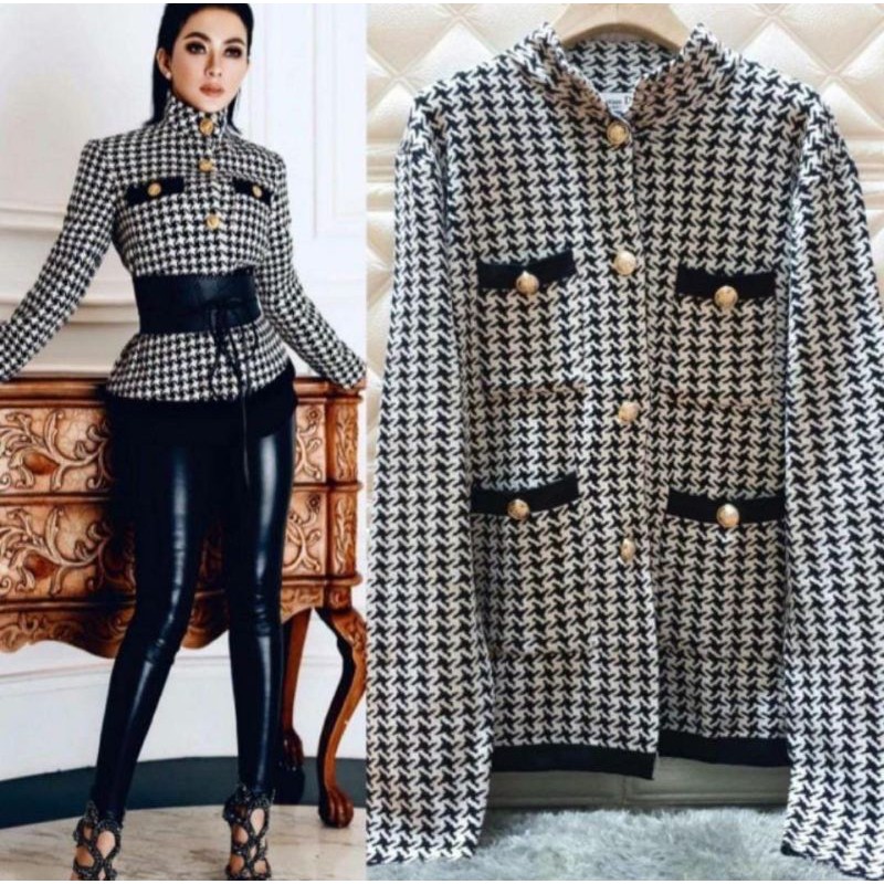 Sweater cardigan rajut premium gucci olla ramlan/syahrini import