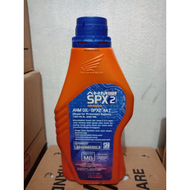 Oli Spx 2 Oli Mesin Matic SPX 2 ( Full Synthetic)  AHM Honda Original 800ml