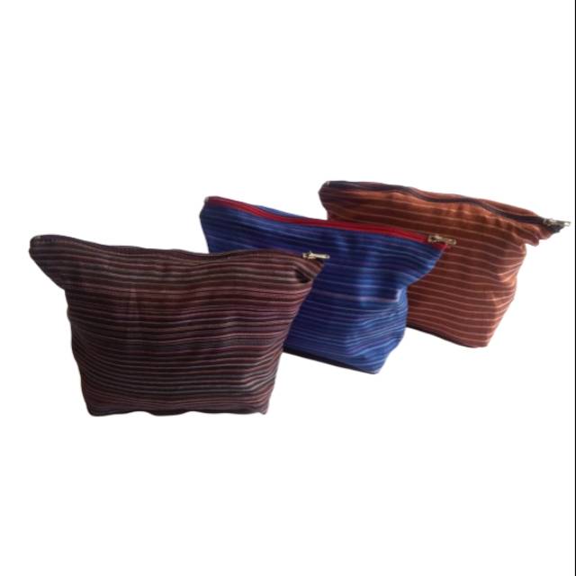 Pouch kain lurik katun