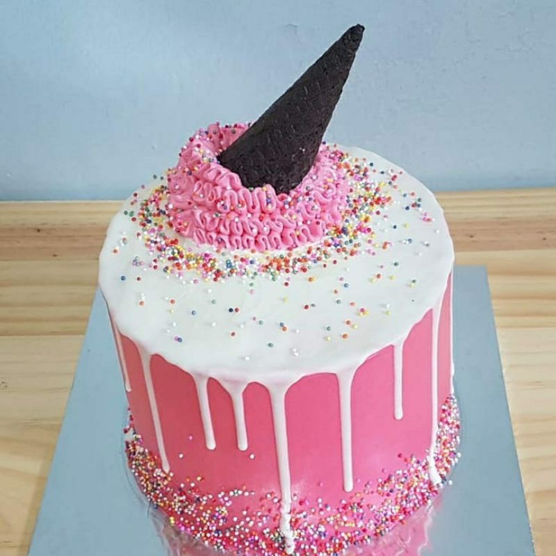 

Cake Rainbow Theme Ice Cream