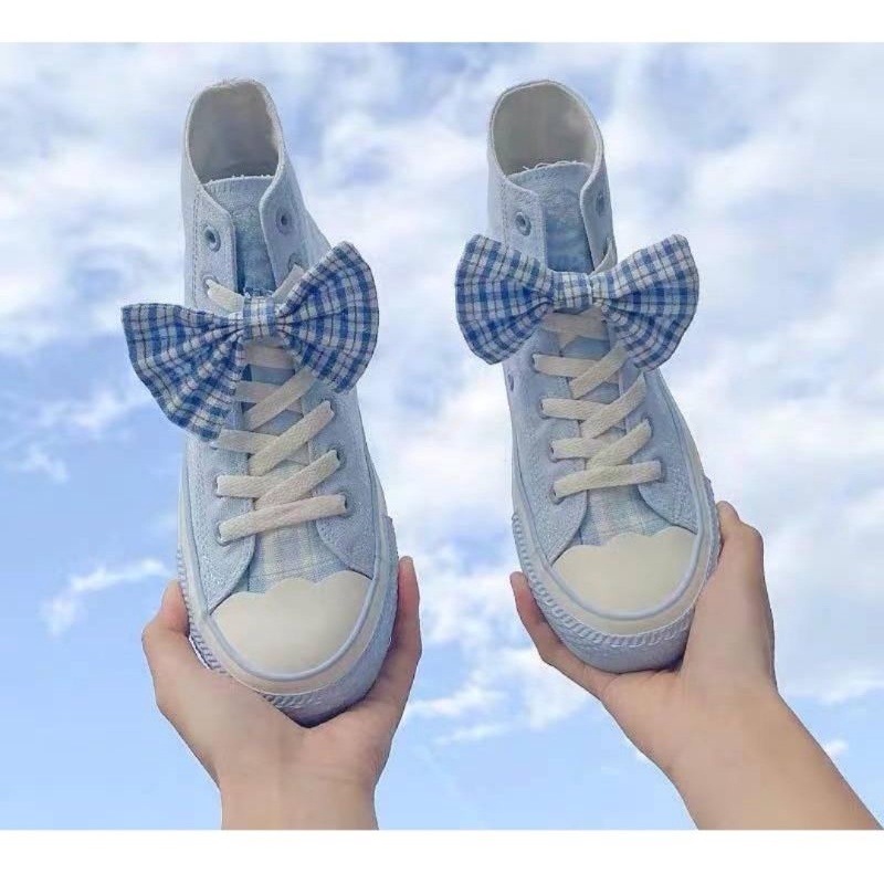 SEPATU SNEAKER  KAWAII JK GINGHAM