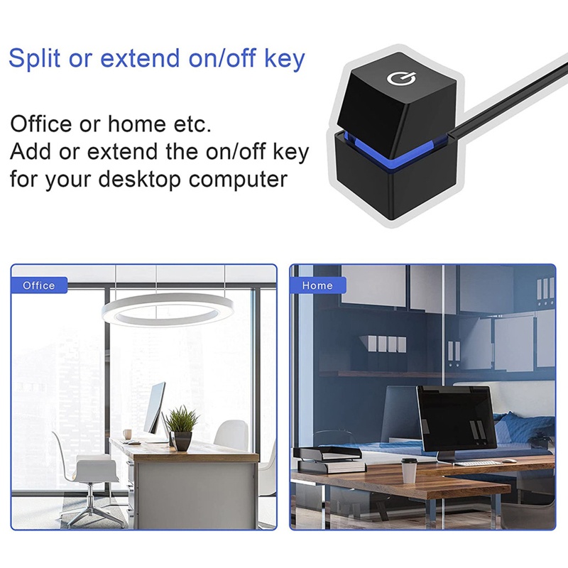 Zzz Saklar Power On / Off Motherboard Start Eksternal Untuk Komputer Desktop
