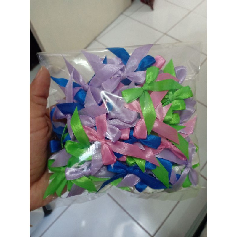 

pita satin 1cm aplikasi isi 100 pita