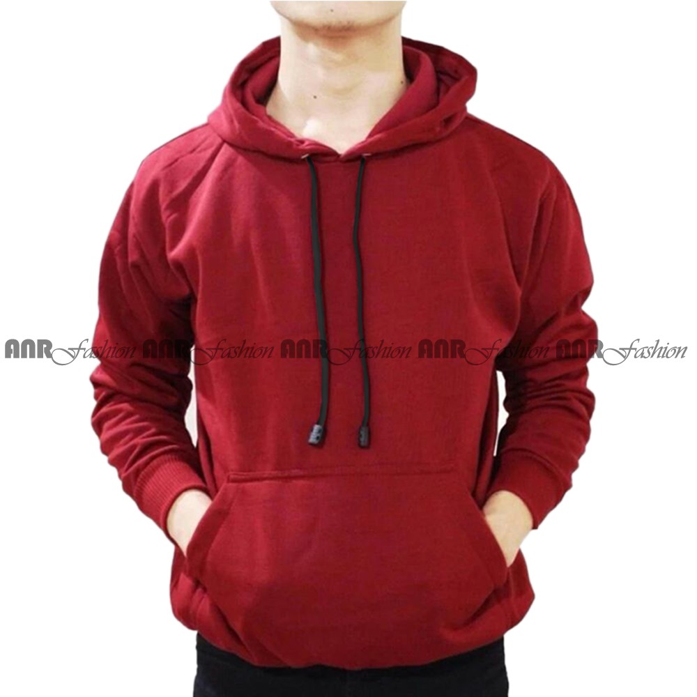 Hoodie Polos Pria - Jaket Hoodie Jumper Polos - Bahan Fleece