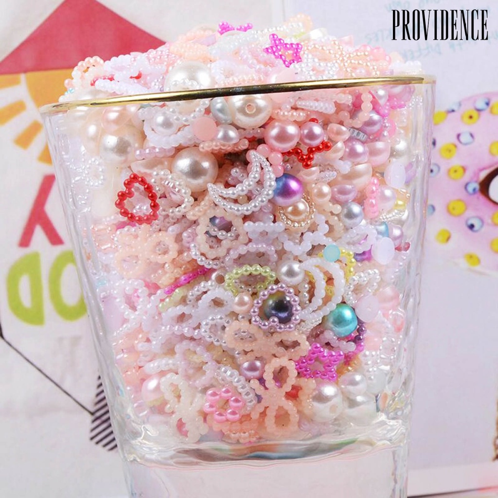 Providence 50g Pita / Hati / Bintang Mutiara Imitasi Untuk Dekorasi Nail Art / Handphone Charms