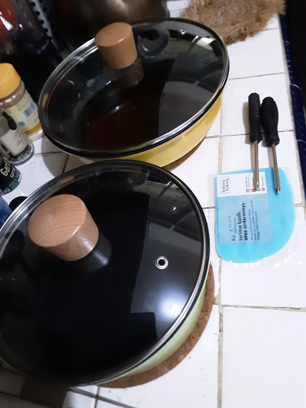 Glass Lid / Tutup Panci Kaca 16cm 18cm 20cm 22cm 24cm