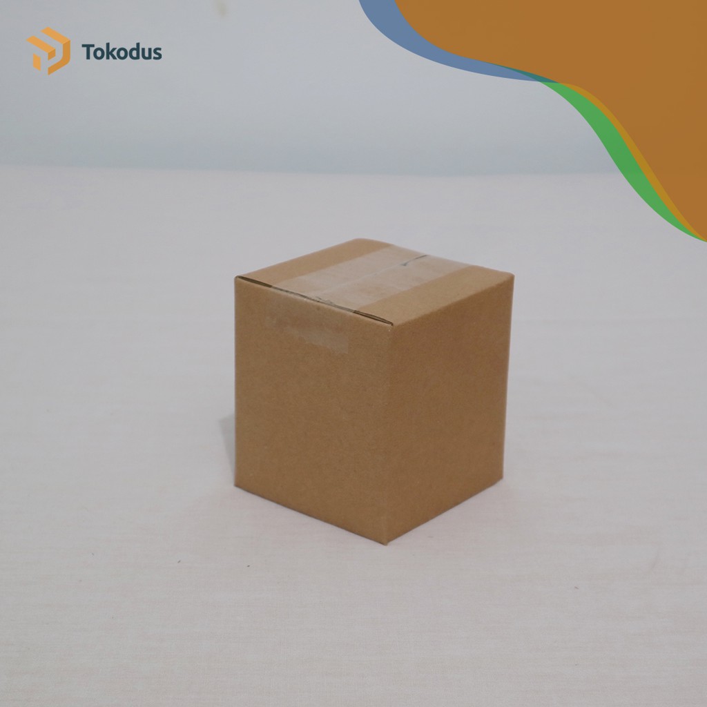 KARDUS PACKING KECIL UK 9 x 9 x 10 cm POLOS COKELAT - Tokodus Bandung-1