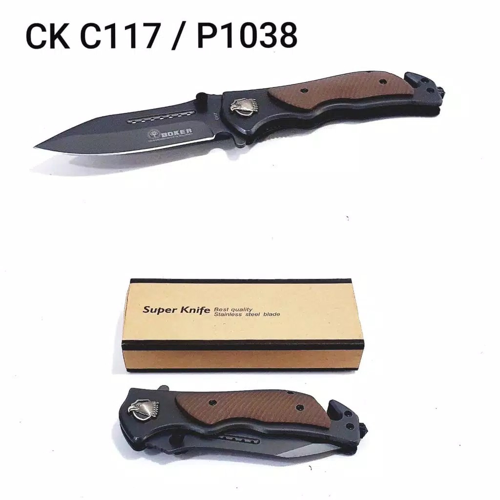 LIMITED  Pisau Lipat - CK BOKER C117 P1038 - FOLDING KNIFE - SUPER KNIVE  - IMPORT