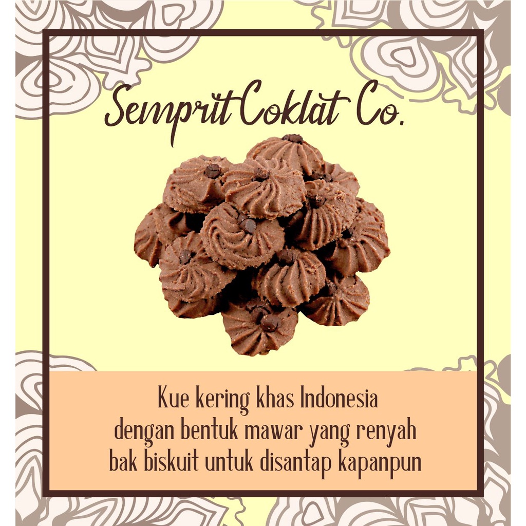 

OLIVIA BAKERY - Semprit Chocolate Cookies - Kue Semprit