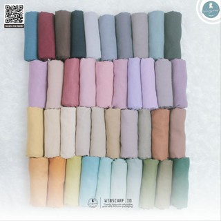 Bella Square Hijab Segiempat Bahan Polycotton warna ungu lavender lilac magenta purple