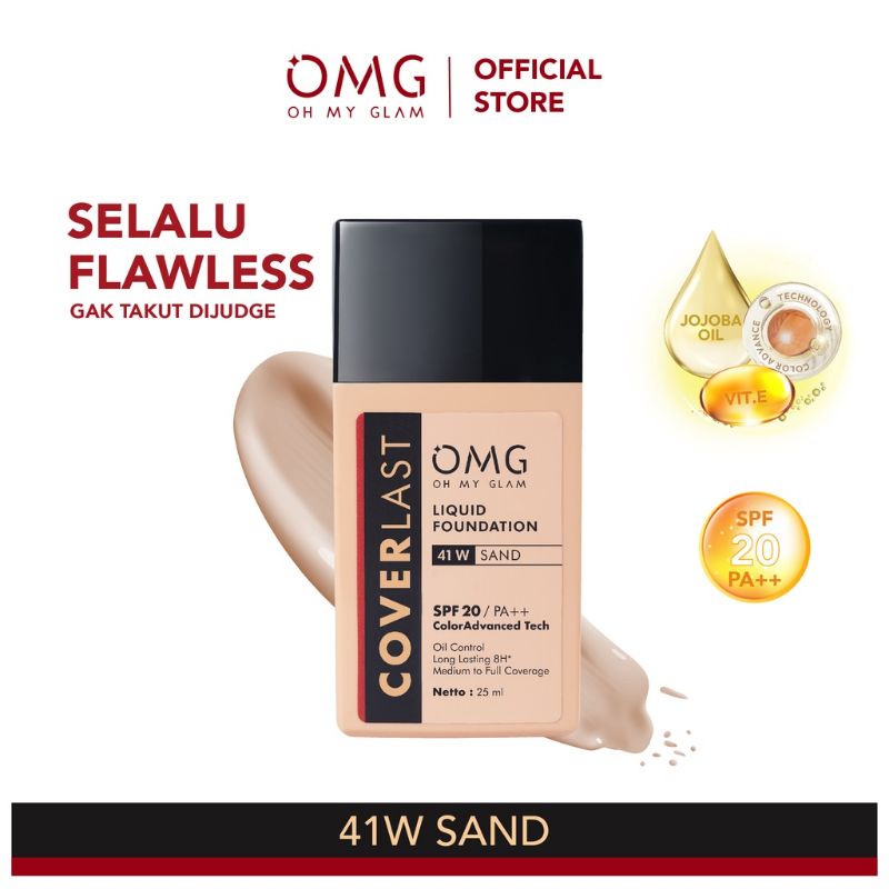 OMG Oh My Glam Coverlast Liquid Foundation SPF 20 PA++