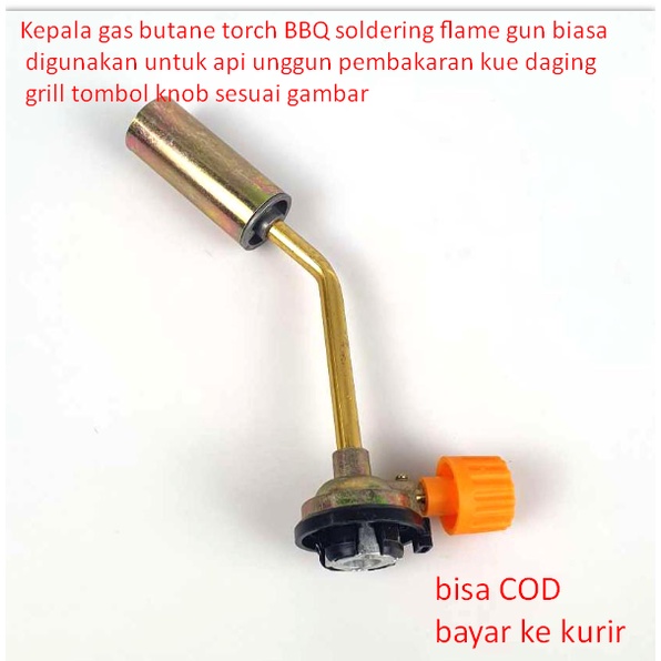 Jual Kepala gas butane torch BBQ soldering flame gun biasa digunakan ...