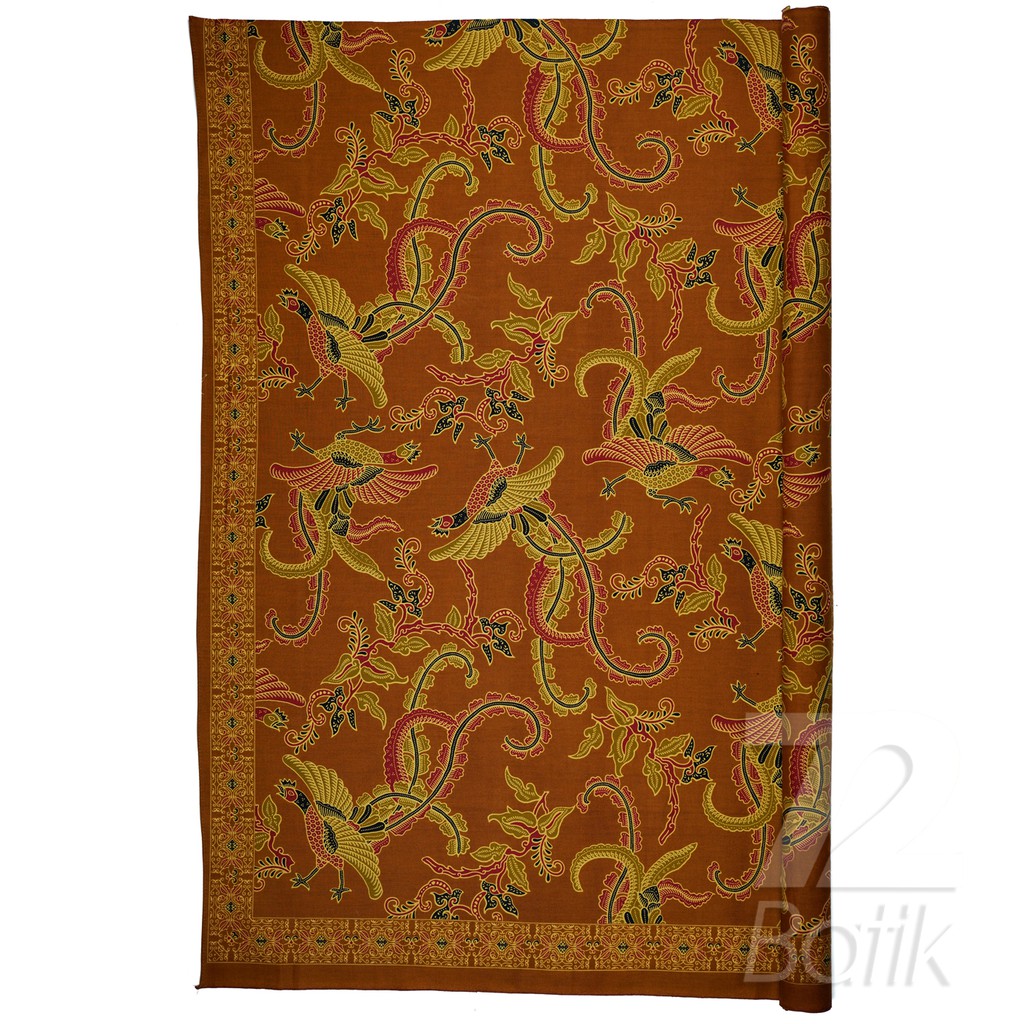 KAIN BATIK KATUN Premium Motif Burung Warna Choklat Coklat Cokelat Merah 727820 Cap 72 Jarik Jarit Samping Kebat Panjang Batik Katun Modern Premium Bahan Seragam Batik Pernikahan Kantor Keluarga Murah Kamen Jadi Batik Bali Lembaran