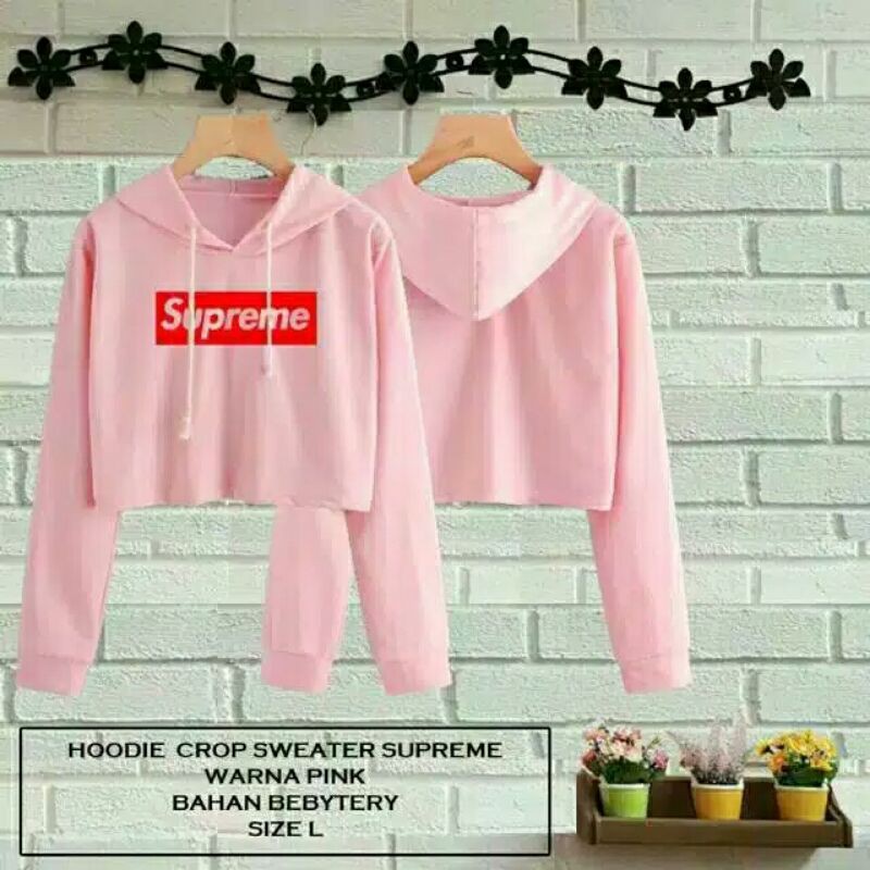 DNj - SWEATER HOODIE CROP SUPREME