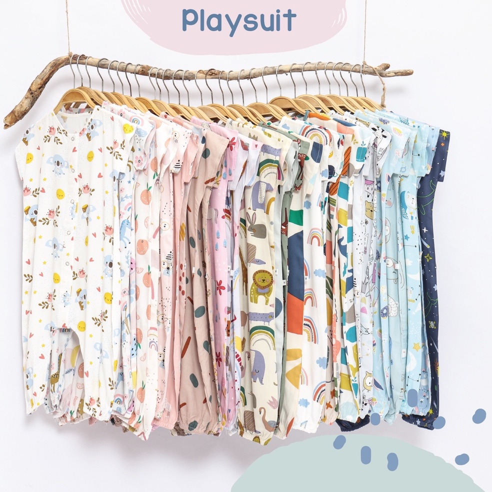 Baju Anak Perempuan Laki Laki Playsuit Jumpsuit Jumper  Untuk Kado Perlengkapan Bayi Baru Lahir Kukopilokids