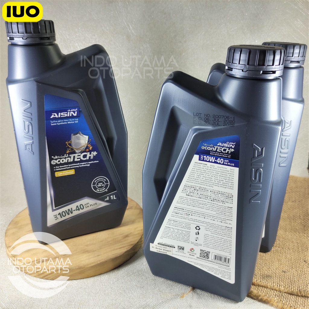 Oli Aisin 10W 40 API SN/CF Synthetic isi 1 ltr ASLI