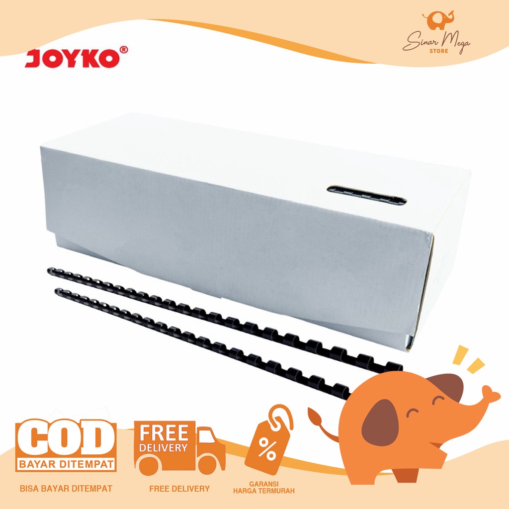 

Joyko Ring Plastic Comb RPC-23-16 / Spiral Lingkaran Binder Jilid Penjilid Plastik Murah