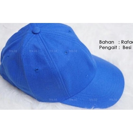 Topi polos TEBAL ADEM EMPUK  bahan rapel denim  DEWASA