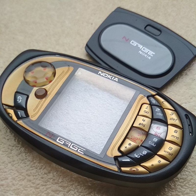 Case Casing Nokia N GAGE QD couple warna gold hitam